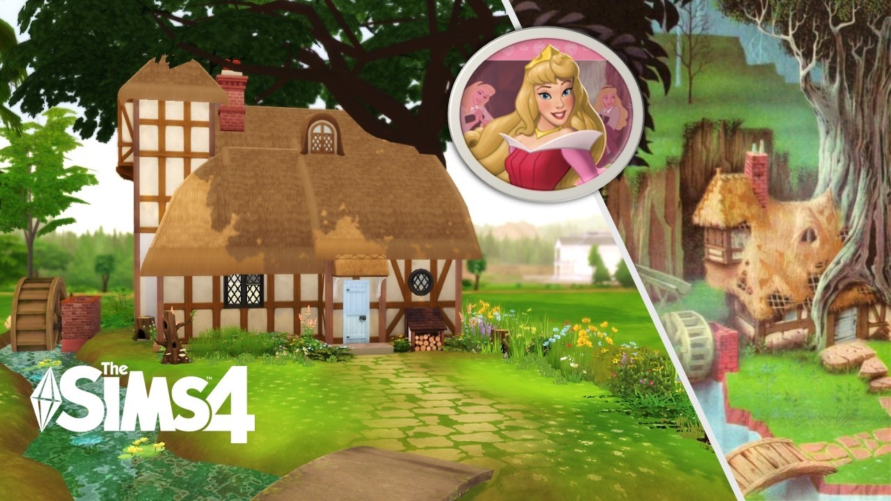 Building Aurora's Cottage👑✨| The Sims 4 Speed Build | No CC