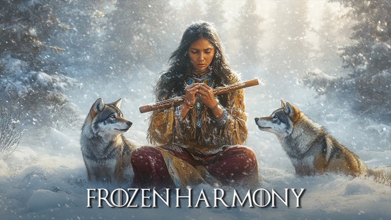 Frozen Harmony - Echoes of the Spirit - Native American Flute Music for Meditation, Healing