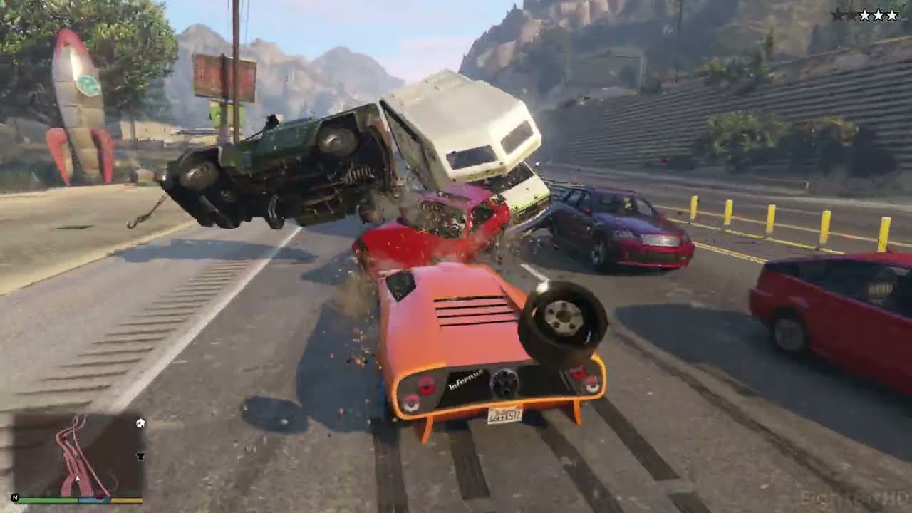 GTA 5 100 Tons Super Car Rampage #29 HD Grand Theft Auto 5
