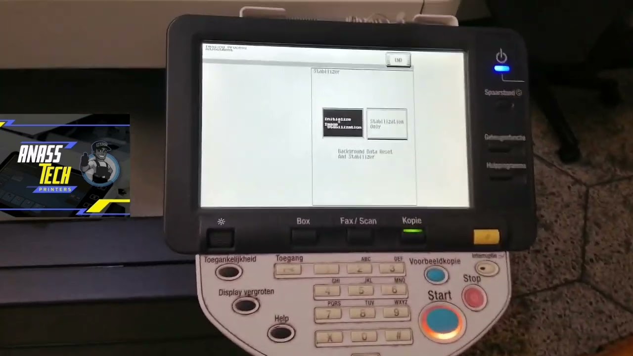 error code (D-1) réglage couleur pour konica minolta _c452 _c552 _c652