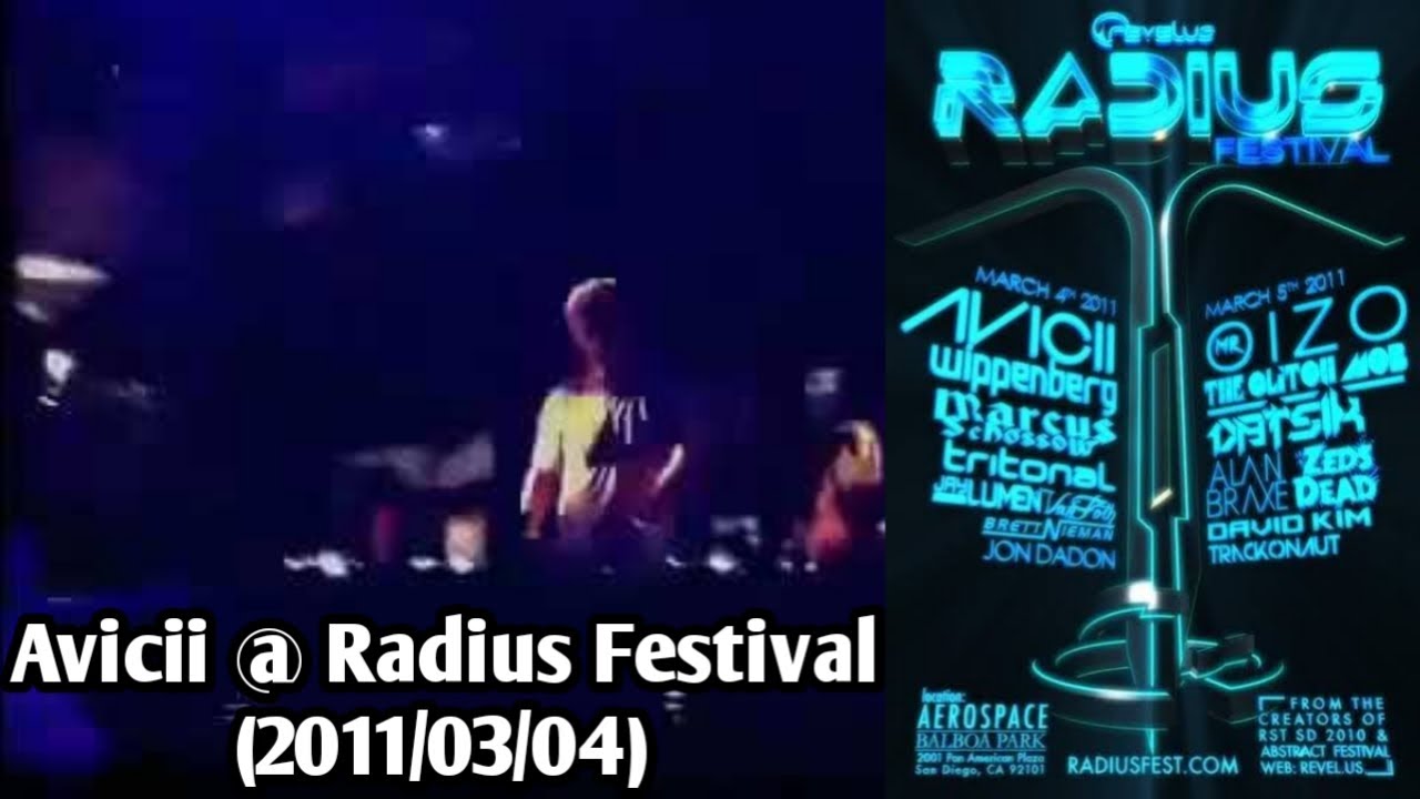 Avicii @ Radius Festival, Aerospace Museum, San Diego, United States (2011/03/04)