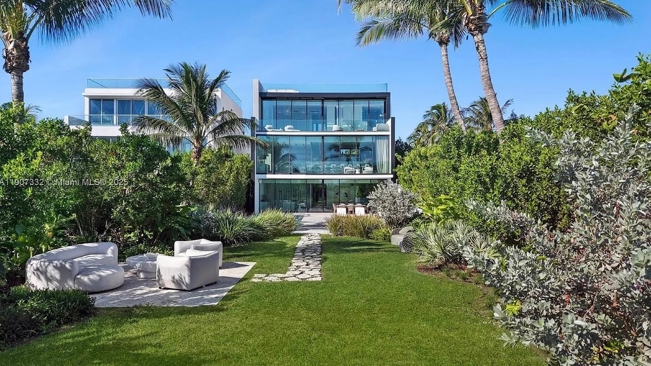 A Tropical Contemporary Oceanfront Manse in Miami Beach FL 