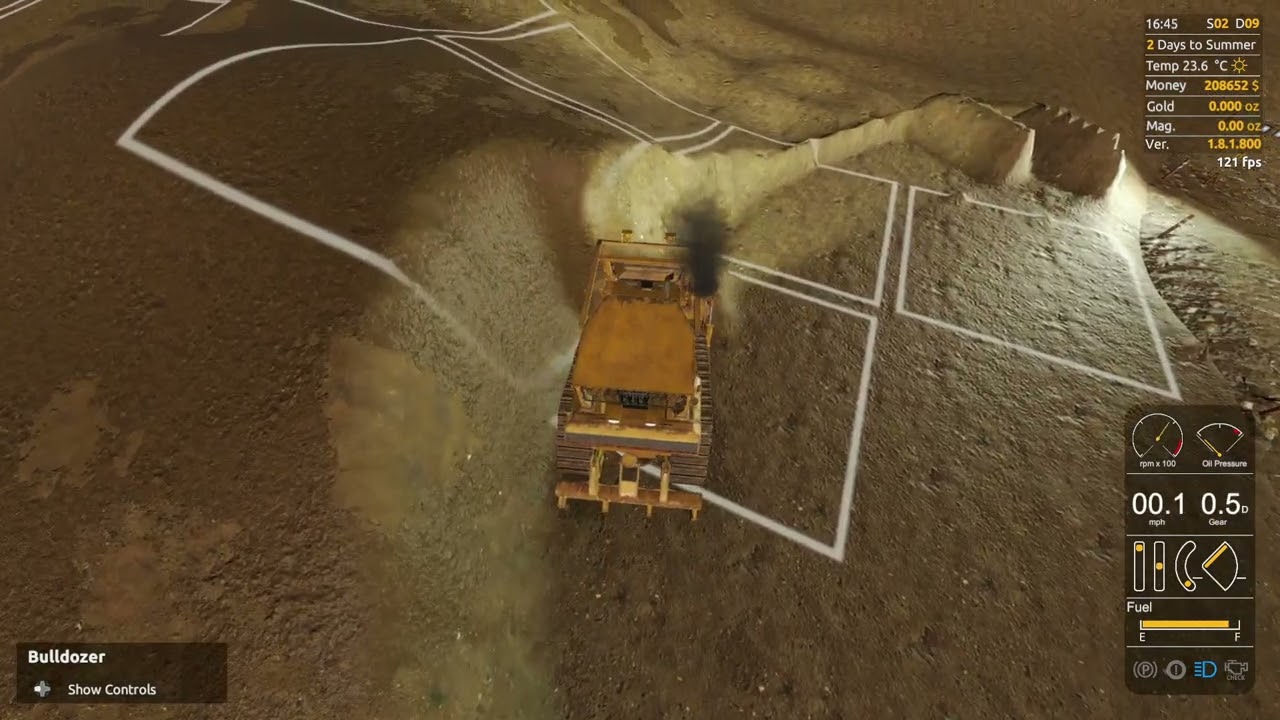 How to use the Bull Dozer to make roads and ramps. LB season 36 I GMS. - E10  #mining  #gold