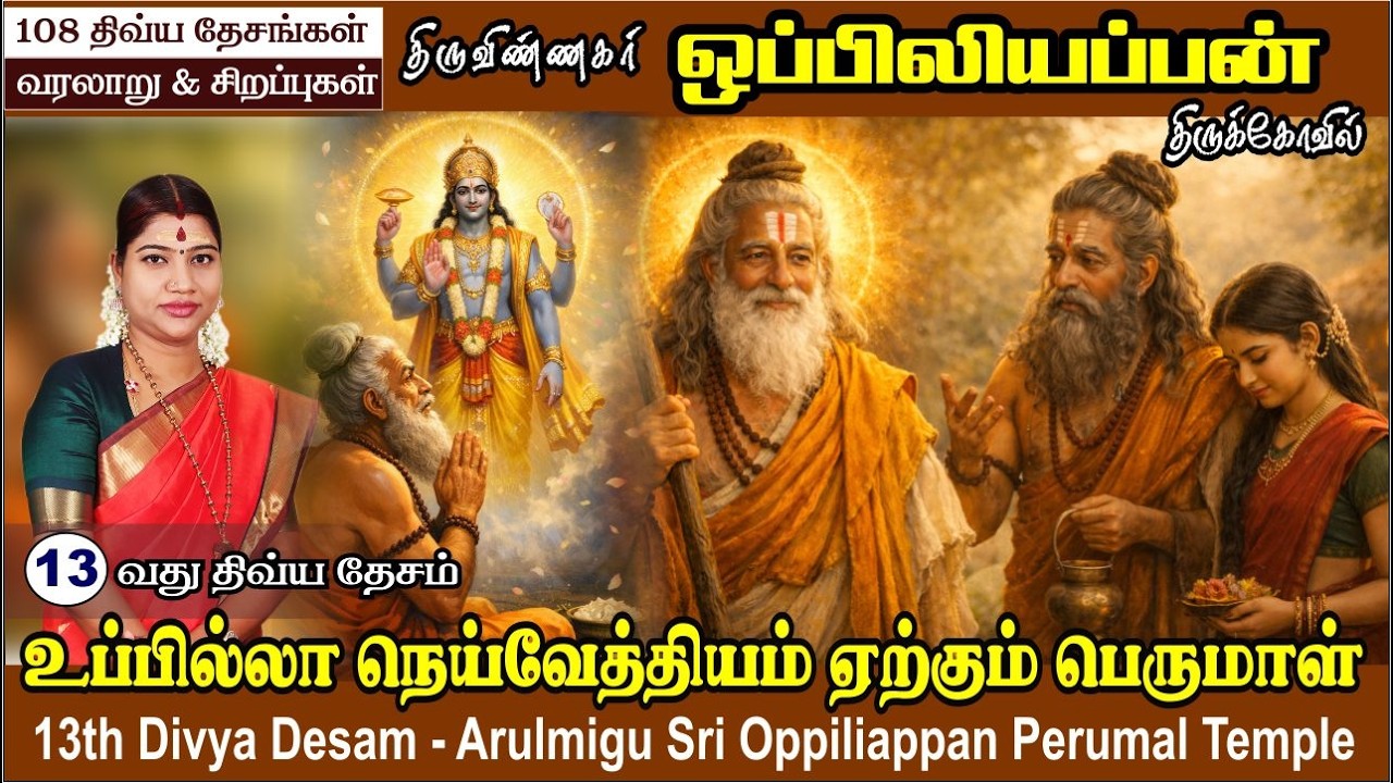 13-வது திவ்ய தேசம் -  | ஒப்பிலியப்பன் (உப்பிலியப்பன்)கோவில் | 13th Dhivya Desam | OppiliyappanTemple