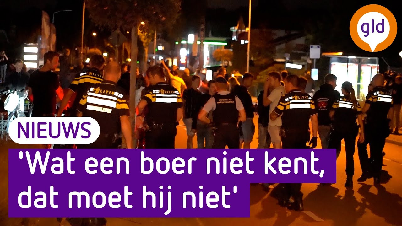 Politie veegt straat schoon bij demonstratie Harskamp
