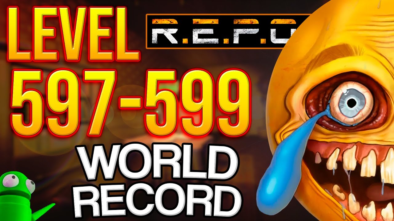 R.E.P.O. Solo World Record Level 597-599 | 1HP ALMOST DEAD!!!!💀