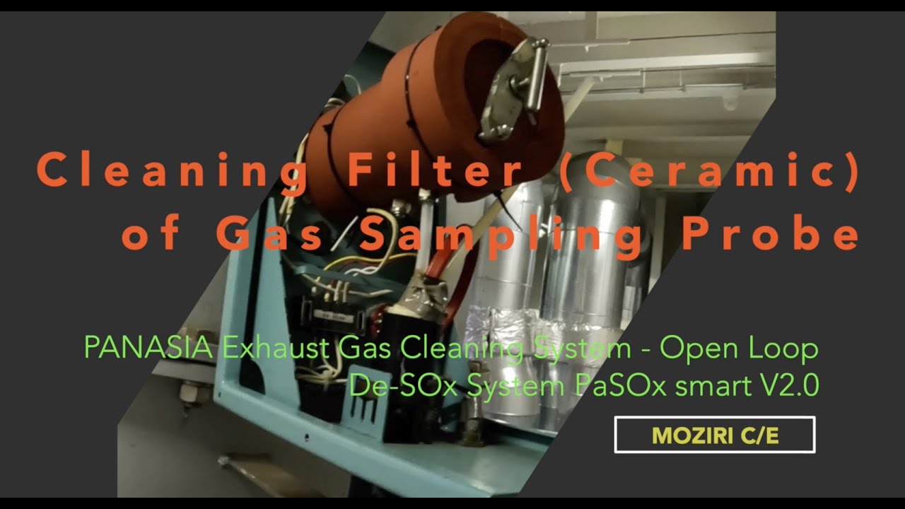 Scrubber Gas sampling filter cleaning