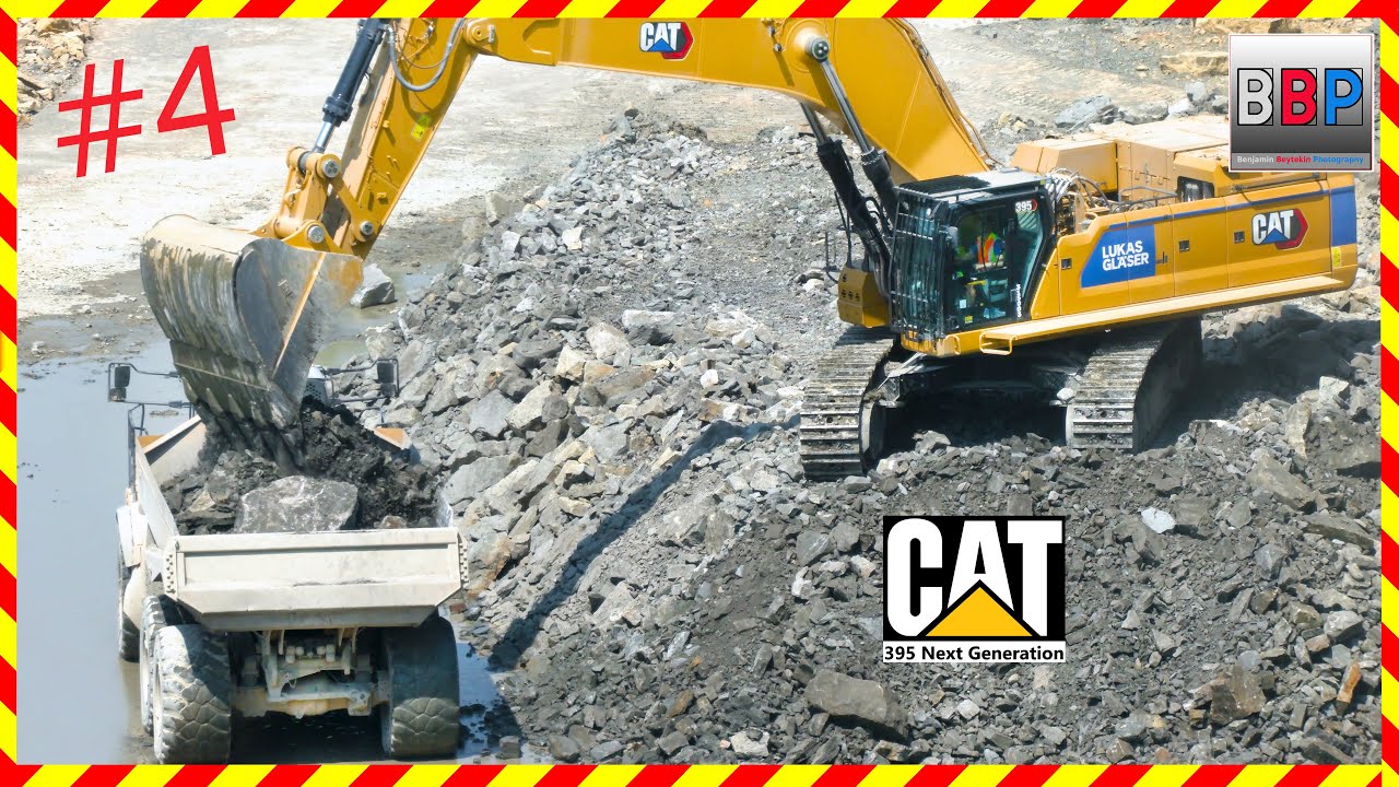 CAT 395, 745, 775G, Steinbruch, 2023. #4