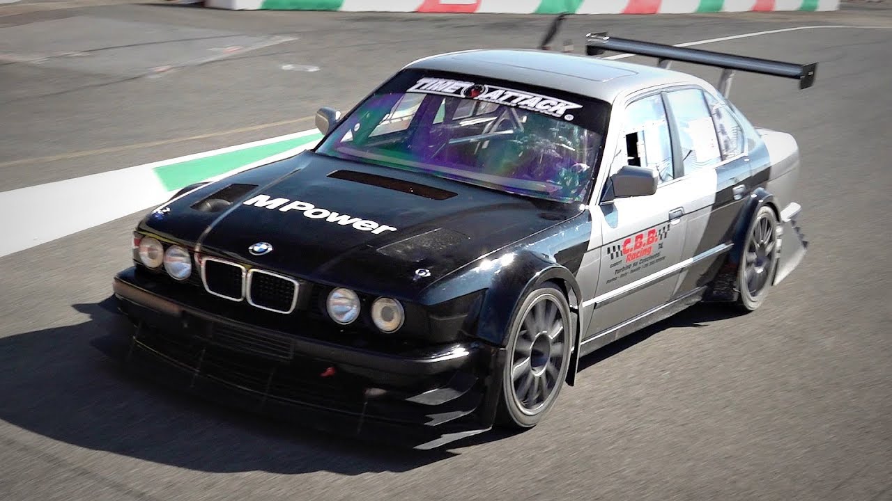 Home-Built Track Only BMW M5 E34 with TURBO Testing For The 1st Time | Lovely TURBO Sounds!