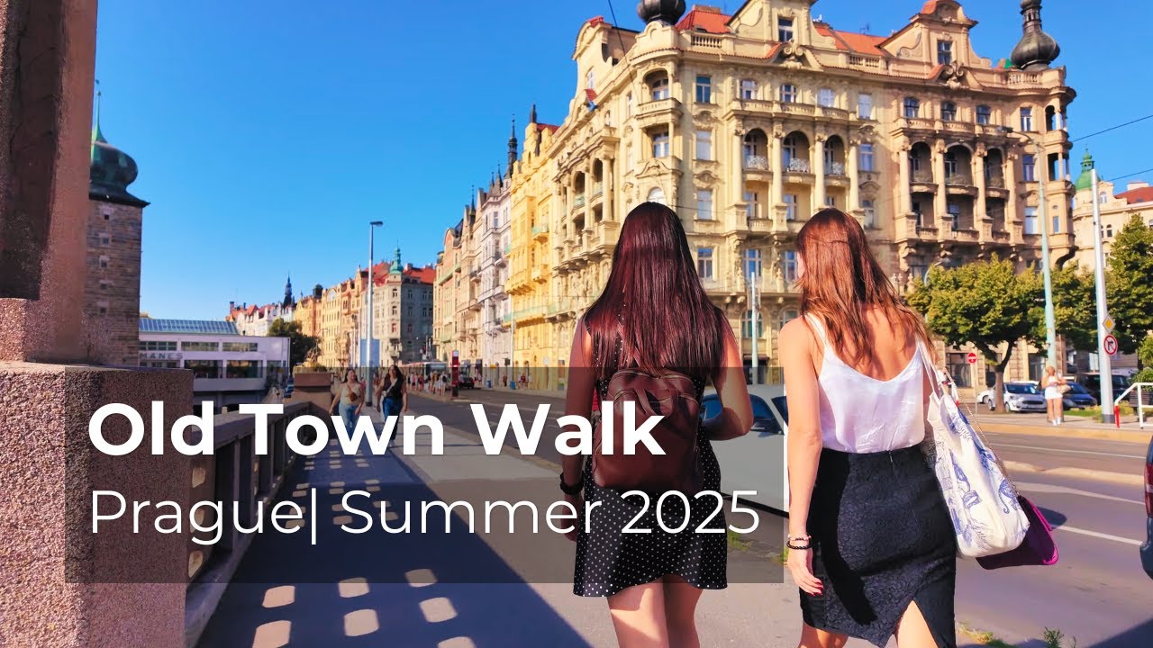 🇨🇿 [4K] Prague Old Town Walk in Summer 2025 | Dancing House, Astronomical Clock & Charles Bridge