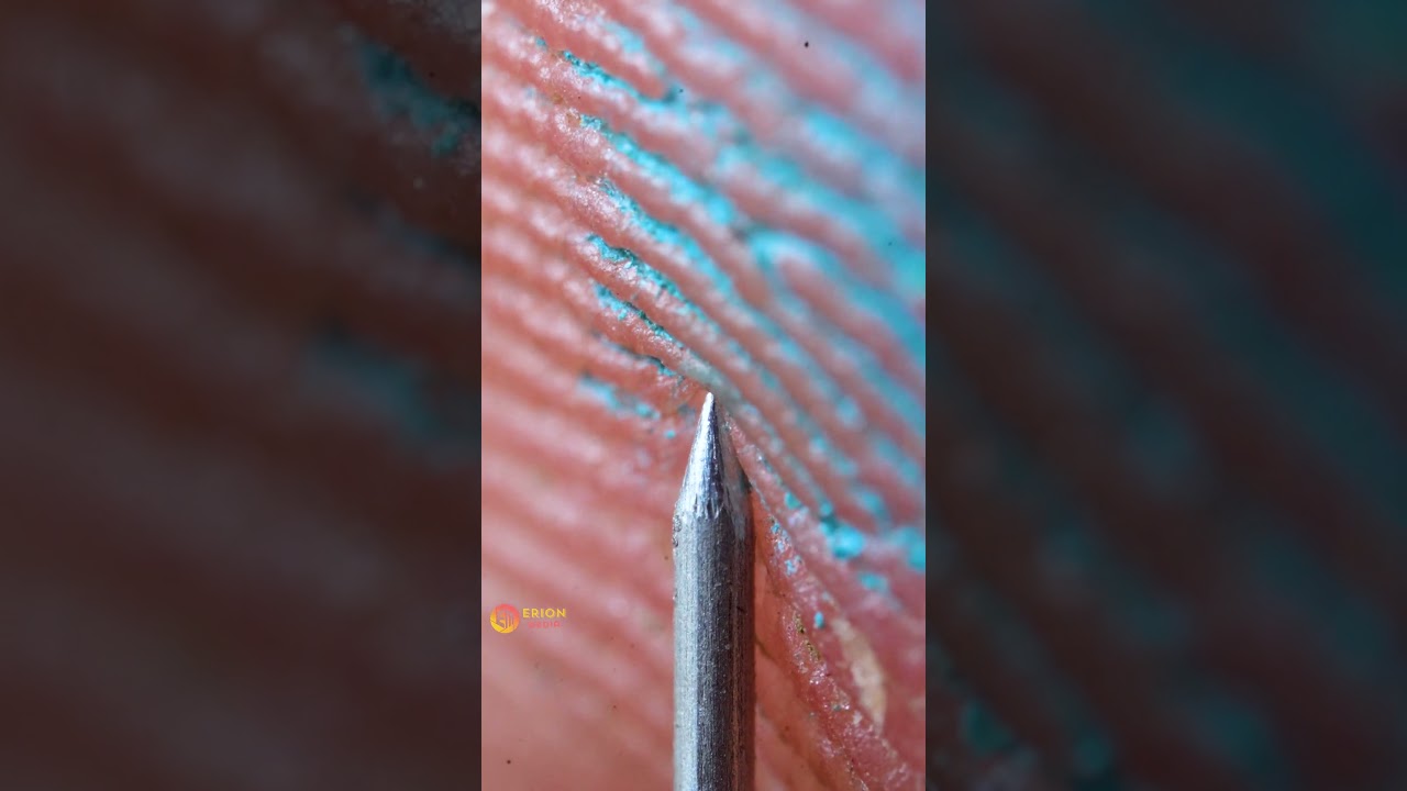 Finger and Needle Close Up | ASMR Macro Video #satisfying #experiment