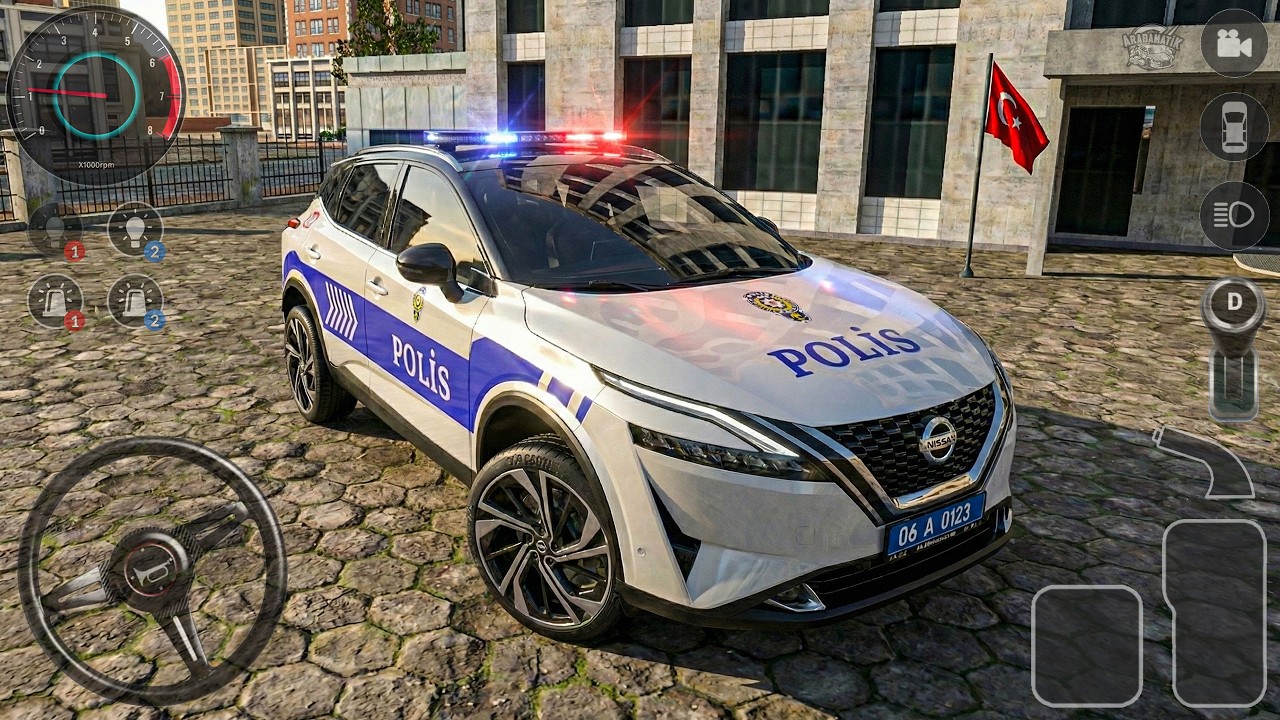 Nissan Qashqai Türk Polis Arabası Sürüş Oyunu - Polis Oyunu 2026 #218 - Android GamePlay
