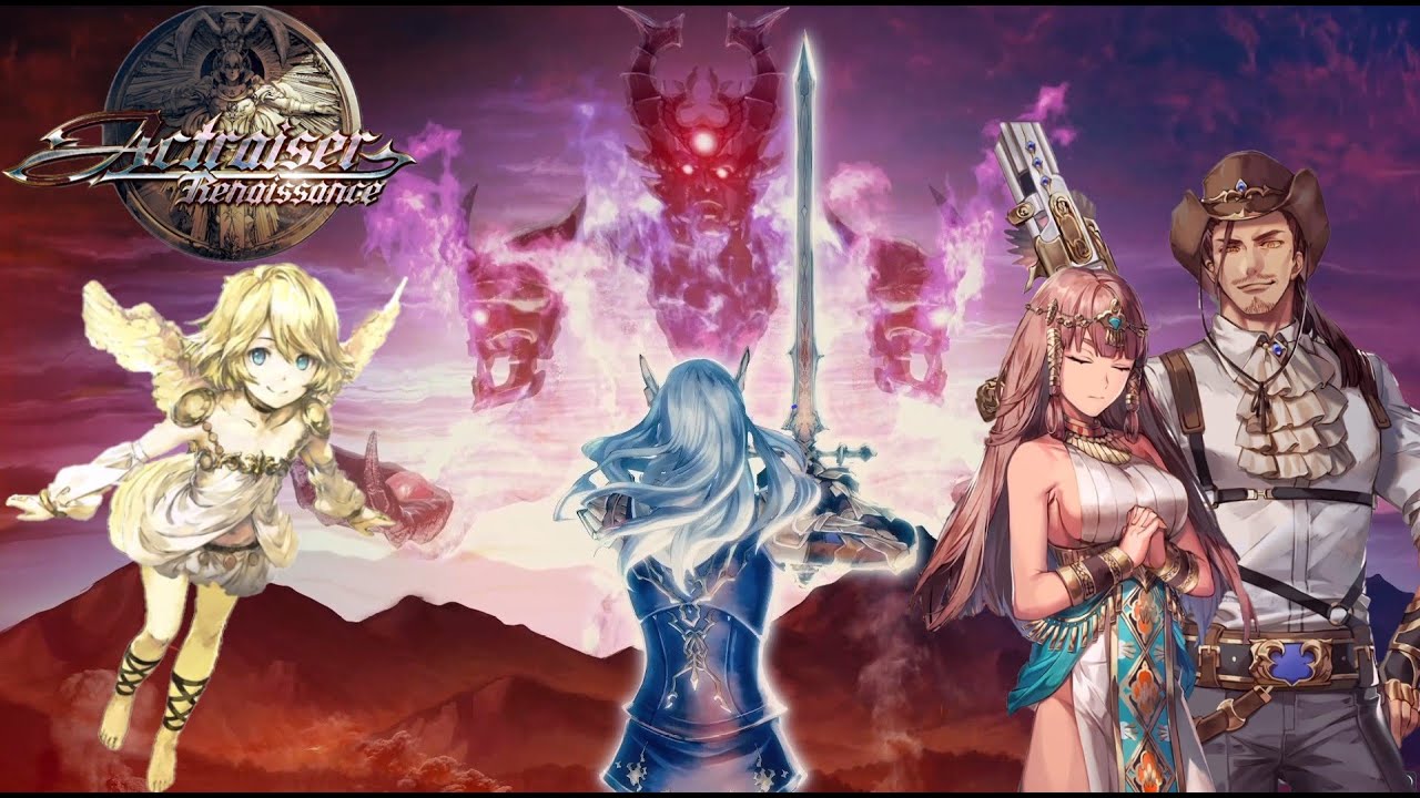 Actraiser Renaissance Part 3 Kasandora / Pharaoh Ifrit & Dagoba Boss ( City Building ) アクトレイ
