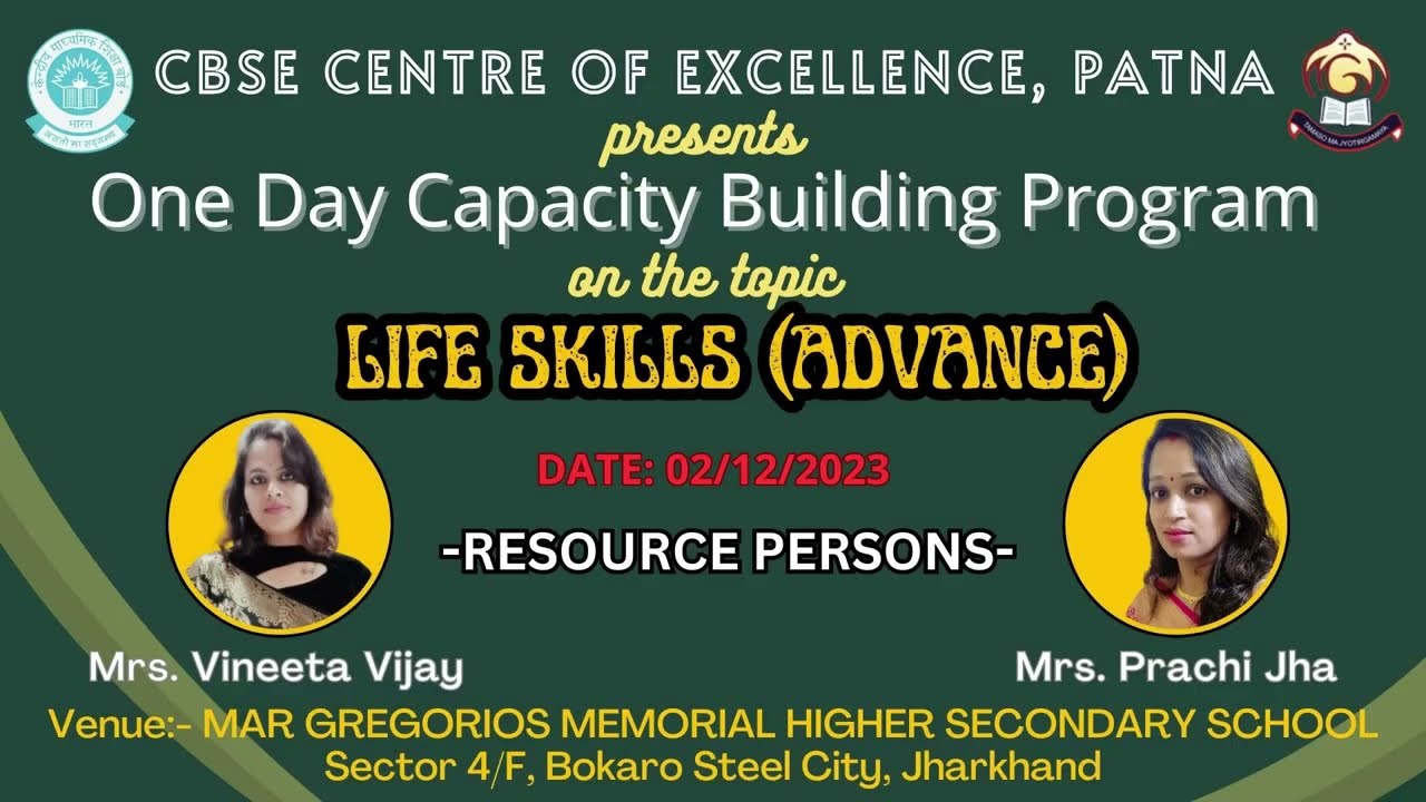CBSE CBP TRAINING || LIFE SKILLS || DATE 02 12 2023