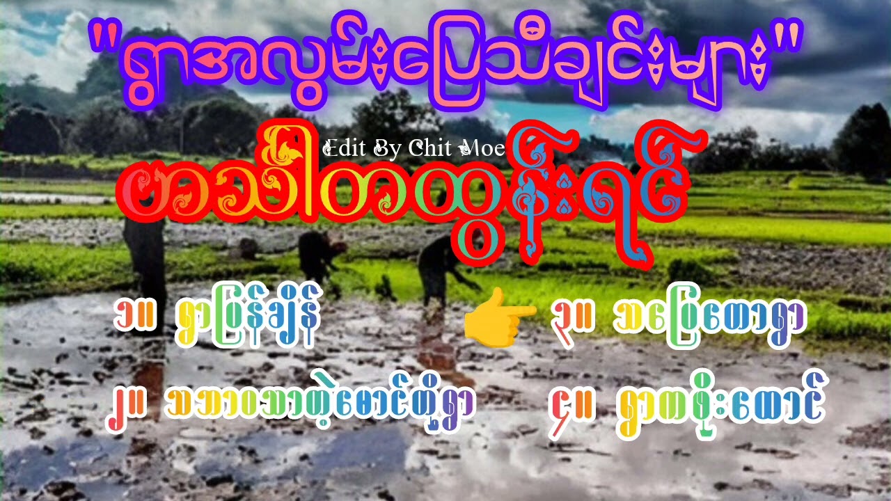 ရွာအလွမ်းပြေသီချင်းများ - ဟင်္သာတထွန်းရင်| Selection Songs Album - HinTharTa Htun Yin