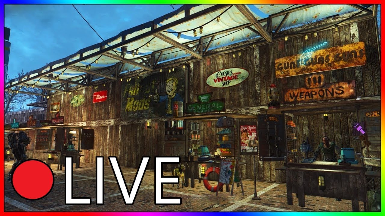 Fallout 4 - Exploration + Legendary Farming! (Live)