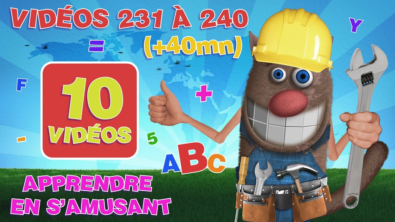Foufou - Apprendre aux enfants tout en s'amusant (Learn with Fun For Kids - Videos 231-240) 4k