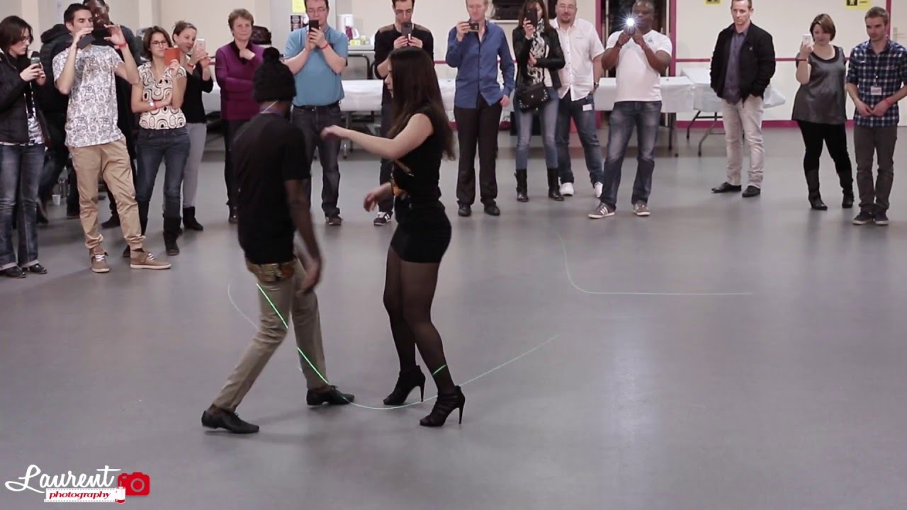 Demo fin de cours de semba & Afrohouse Juninho et Jeanne le 27/02/2016