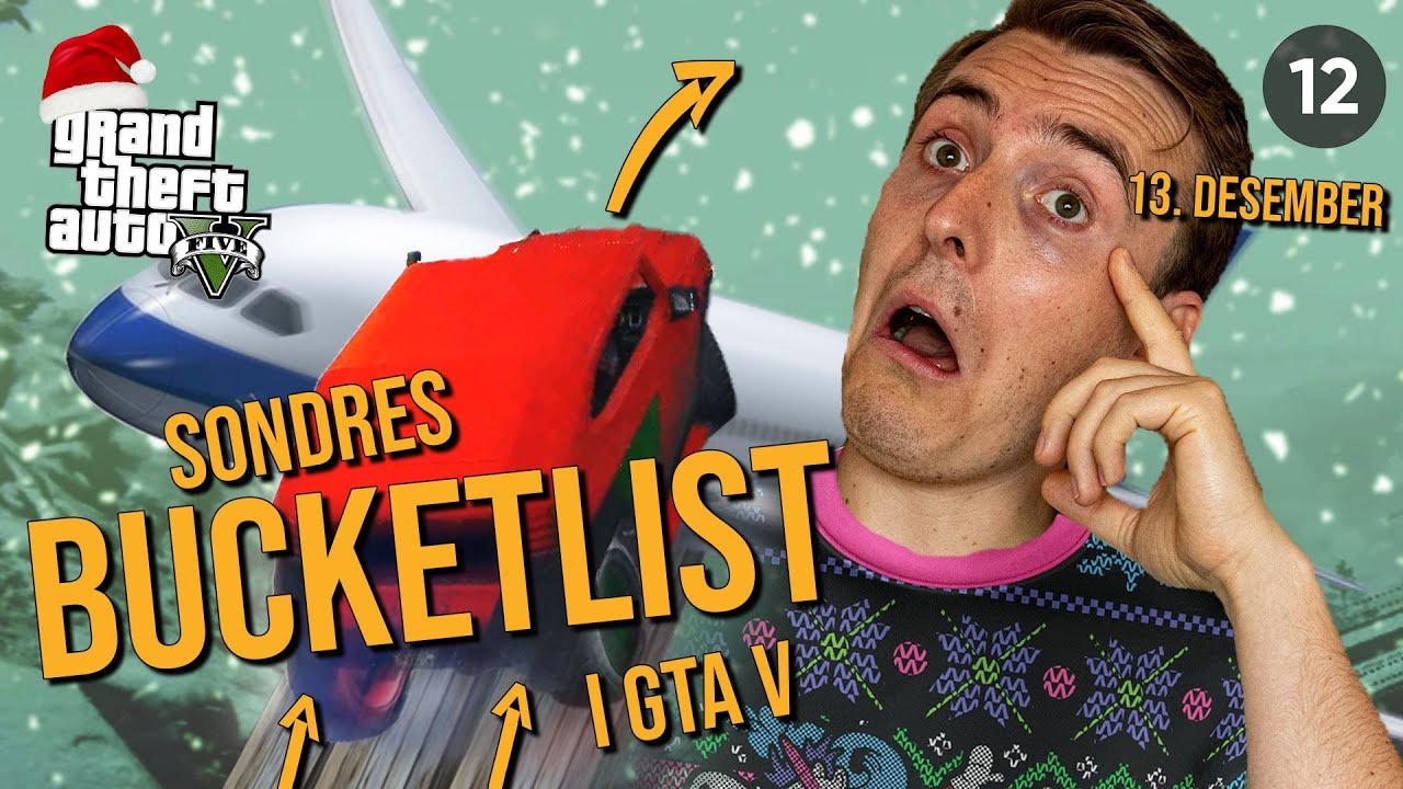 HOPPE OVER ET FLY I FART?! 🤯 Sondres Bucketlist  - GTA 5 Juleserie
