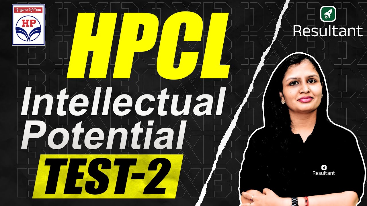 HPCL 2024 | Intellectual Potential Test-2 | HPCL Exam 2024 | Resultant GATE