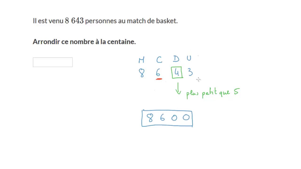 Probl&egrave;mes avec valeur approch&eacute;e de nombres entiers