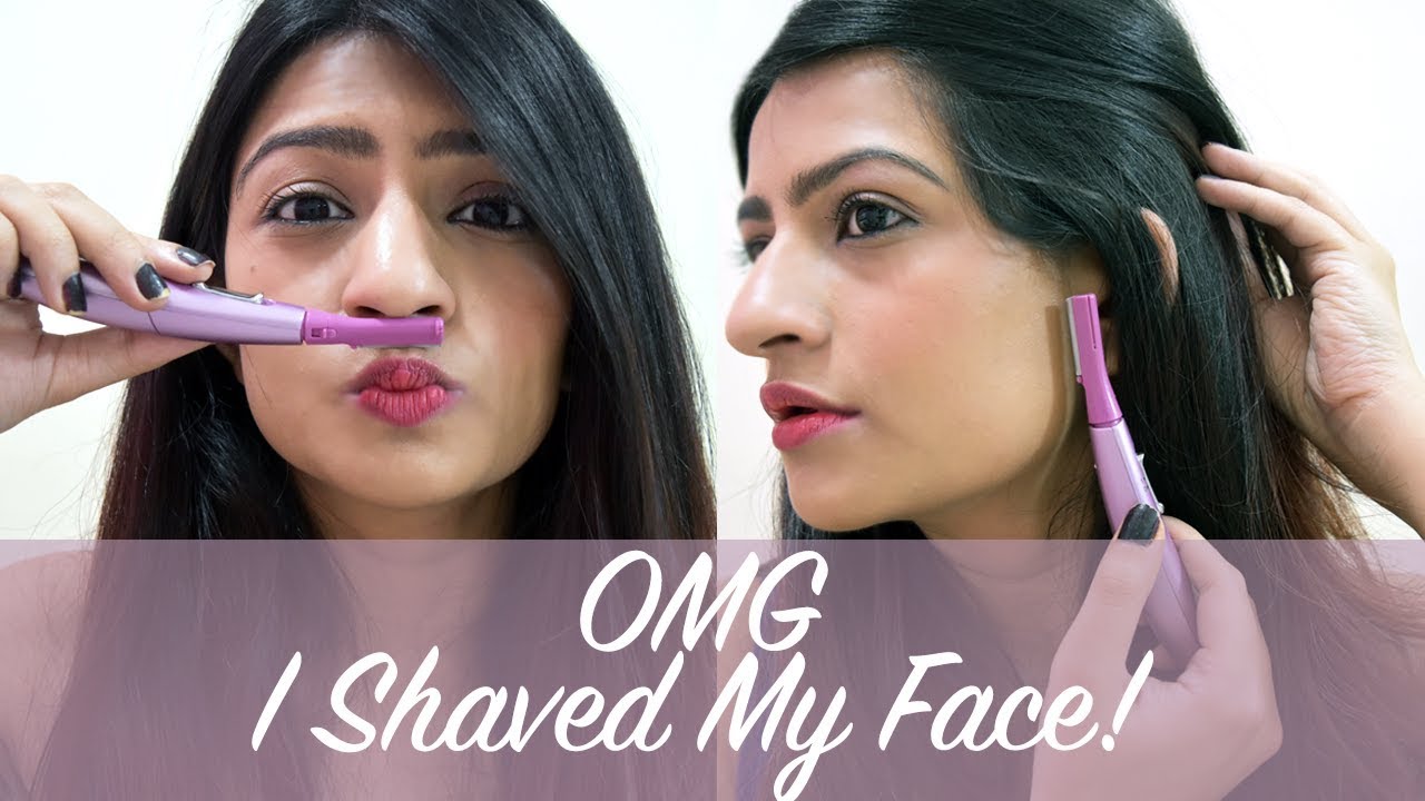 Shaving My Face | Panasonic Facial Hair Trimmer Review | Roshni Chaudhari