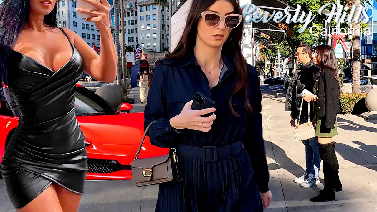 Beverly Hills Walking Tour in Los Angeles, Lifestyles of the Rich and Famous, Supercars, Exotic Cars