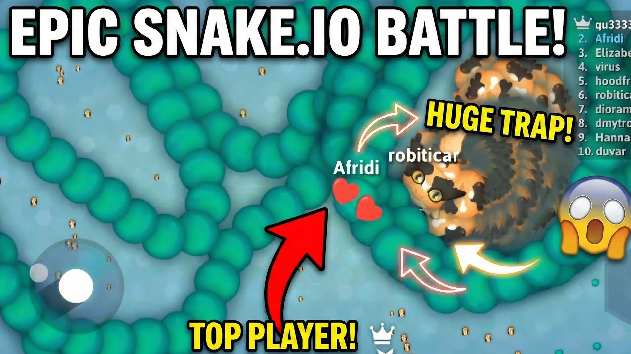 ​How Long Can I Survive😮🔥? Snake.io🐍 Intense Gameplay