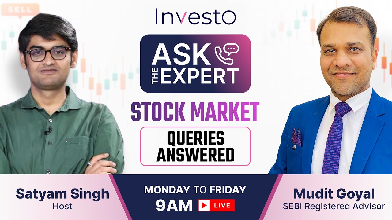Stock Market LIVE | Ask The Expert - Your Stock Market Questions Answered | Mudit Goyal