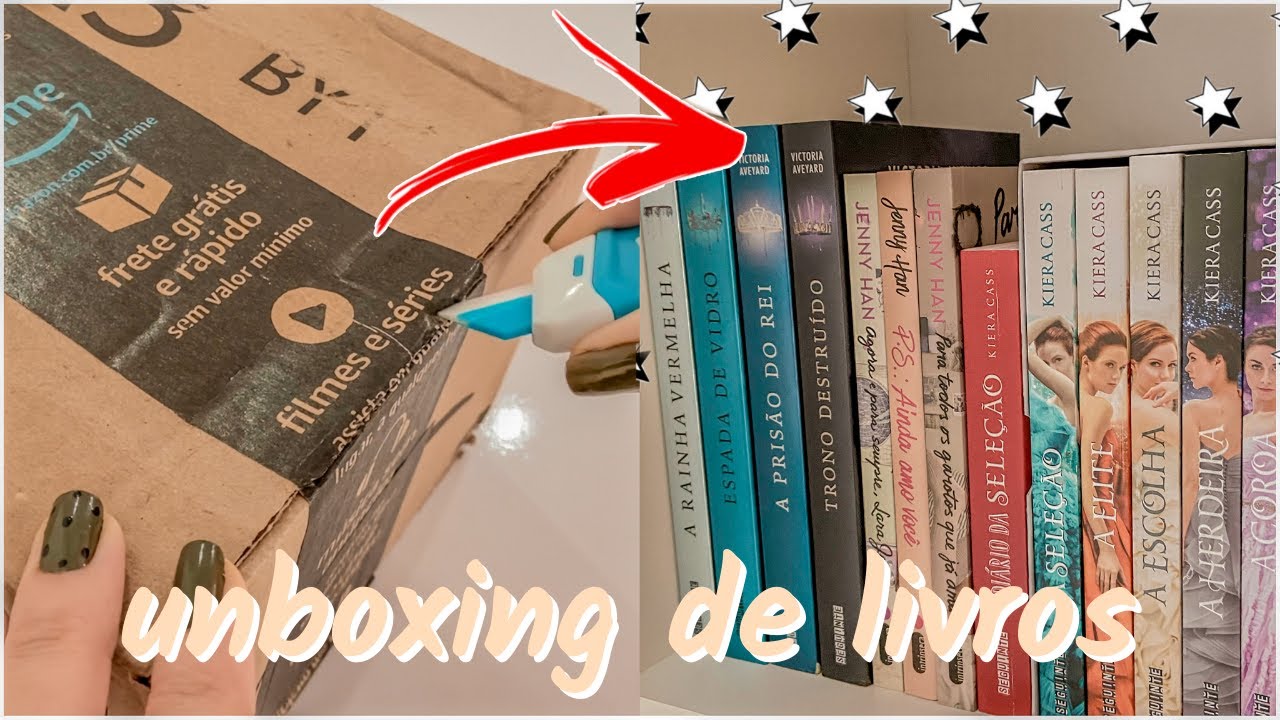 UNBOXING DE LIVROS | A seleção, Rainha vermelha e mais ✨