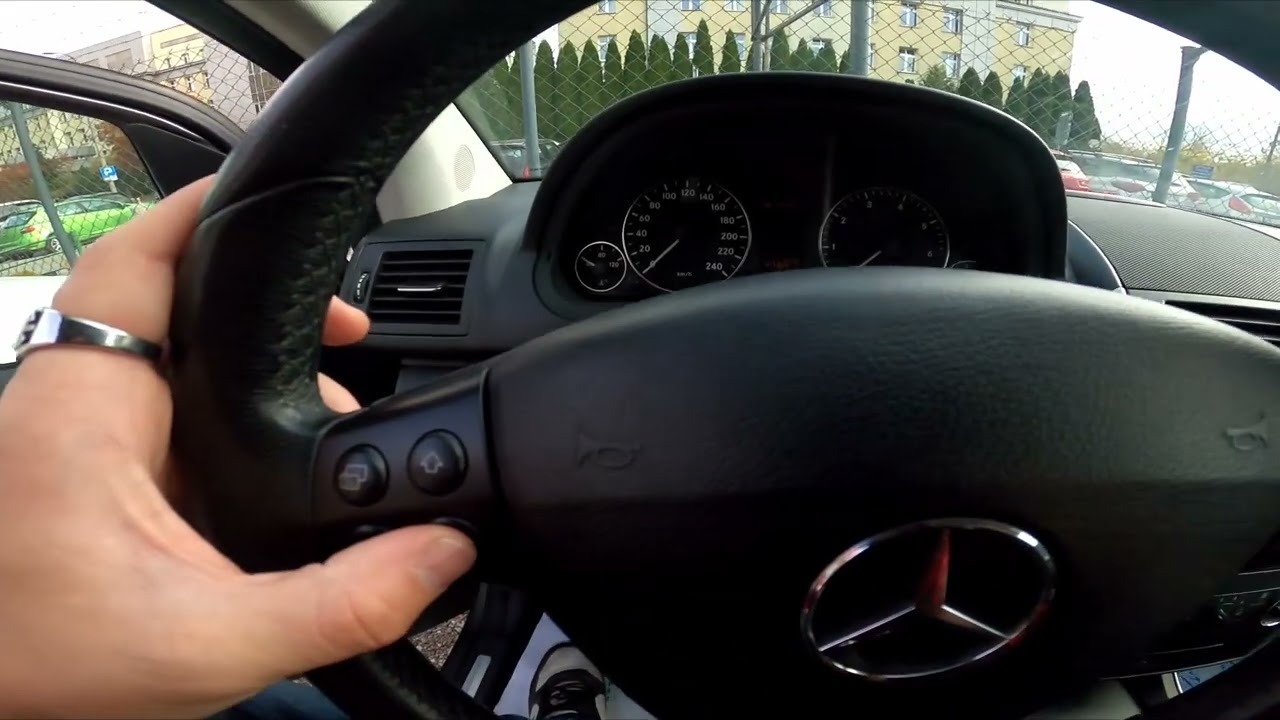 Как включить или отключить динамометрический тест ESP в Mercedes W169 A170 (2004 - 2012)