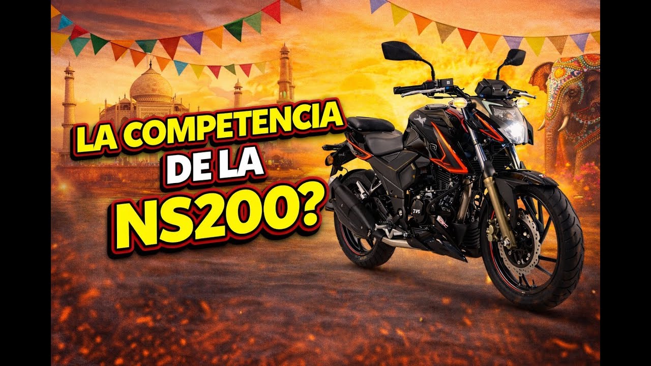 Review TVS Apache RTR 4V Carburada 2026 Español / Moto Para Iniciar 2026? / La Rival de la NS200?
