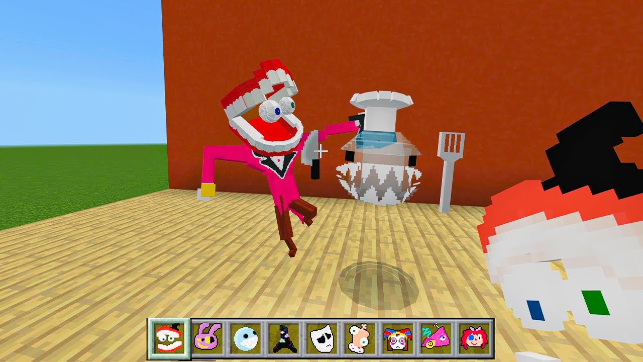 Pomni Transformation to Abstraction in Minecraft (The Amazing Digital Circus Mod ) ADDON UPDATE 7