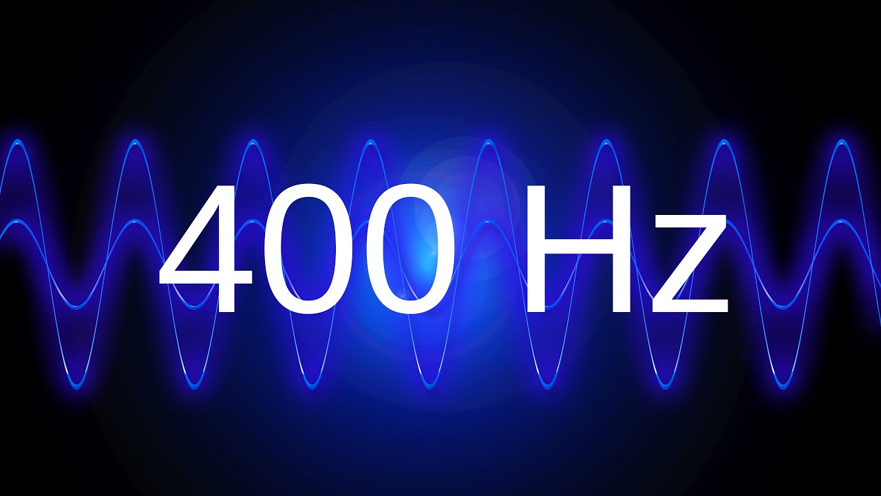400 Hz clean pure sine wave TEST TONE frequency