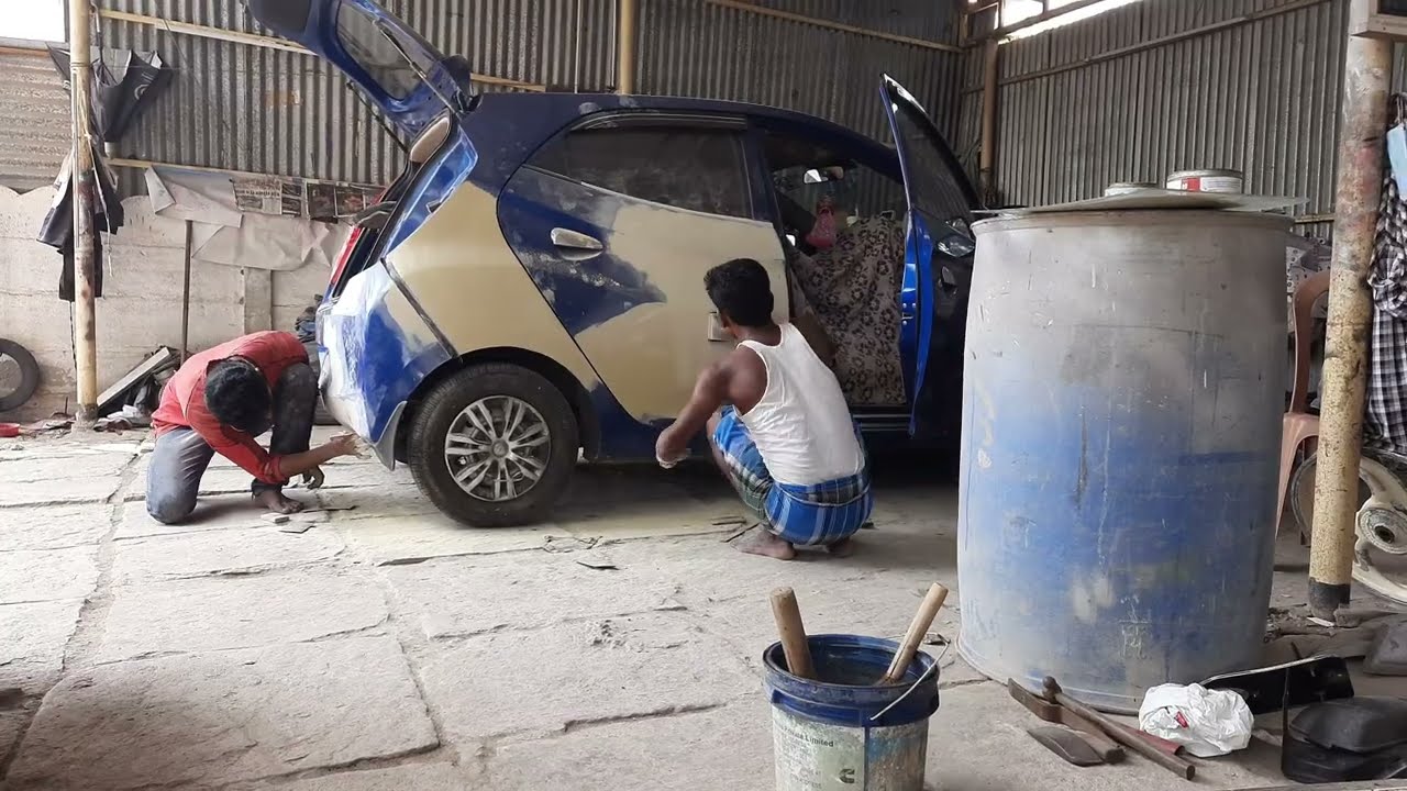Hyundai Eon painting || touchup in tamil