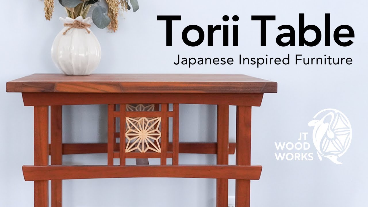 Torii Gate Inspired End Table - Japanese Woodworking