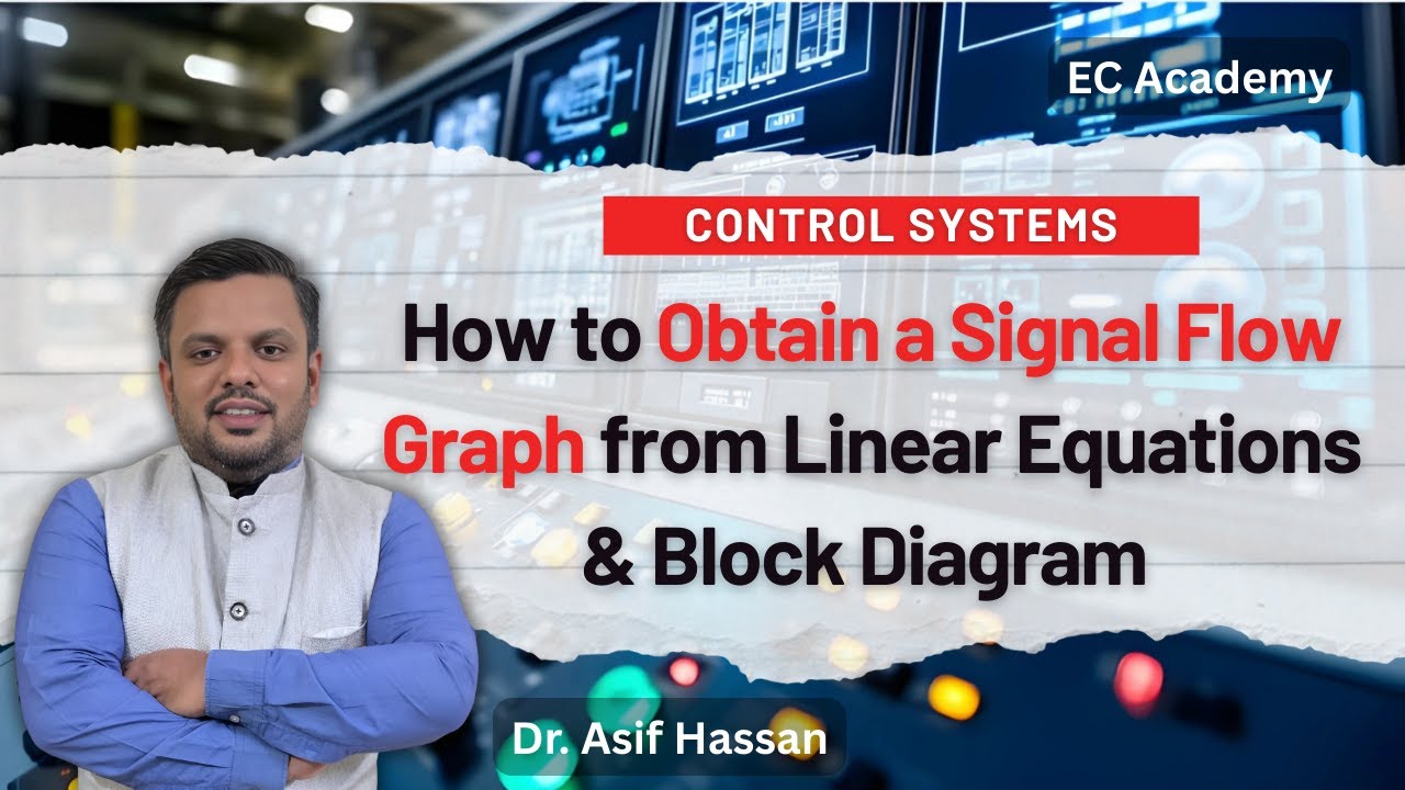 How to Obtain Signal Flow Graph from Linear Equations & Block Diagram | EC Academy