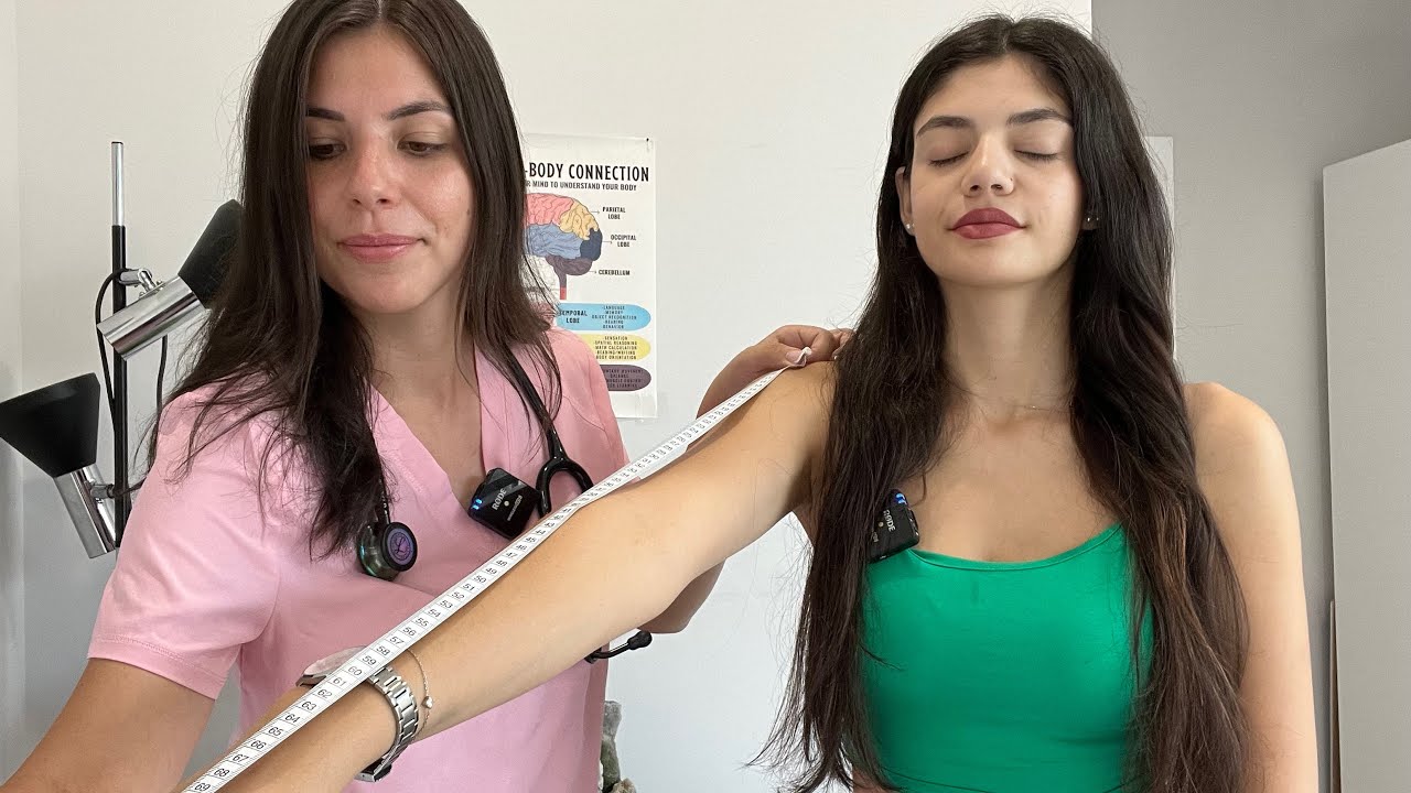 ASMR Real Person Head to Toe Assessment | Full Body Medical Exam( Face, Scalp, Abdomen, Back &Feet)