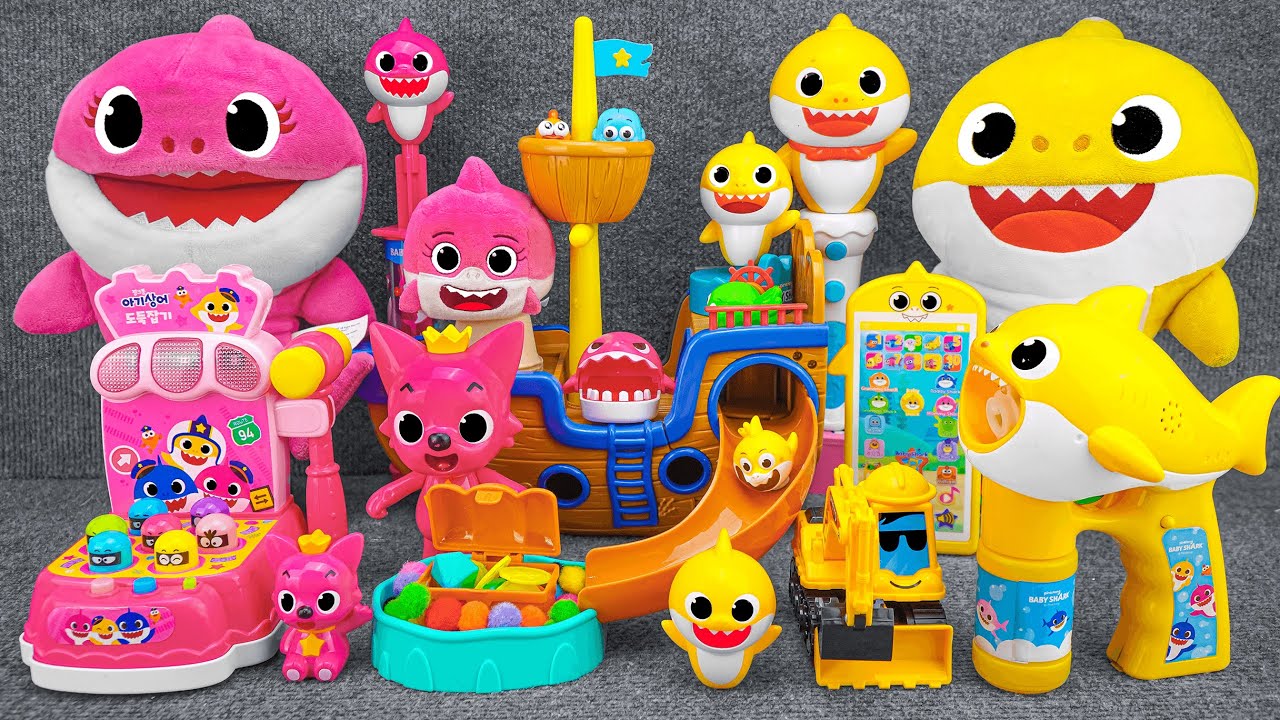 61 Minutes BABY SHARK Collection Unboxing - Satisfying Unboxing WowWee Baby Shark Shipwreck Playset
