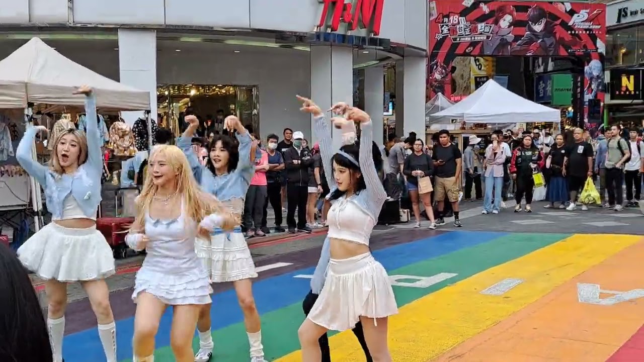 2024/04/06西門6號彩虹KPOP DANCE COVER ILLLIT“MAGNETIC” #KPOP #illlit #magnetic #dance #cover @rinii6
