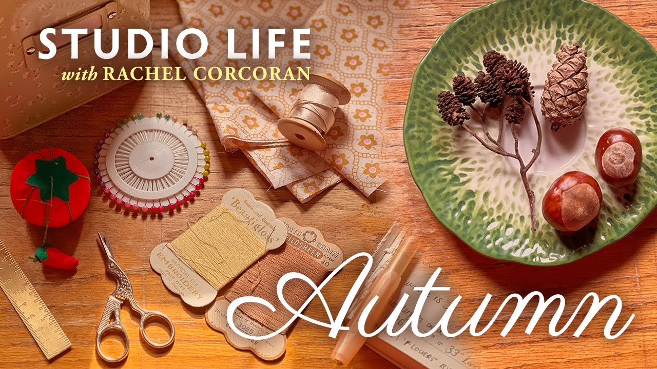 Cosy Autumn Studio Vlog ✿ Day in The Life of an Illustrator, DIY Sewing Project ✿ Gardening at Home