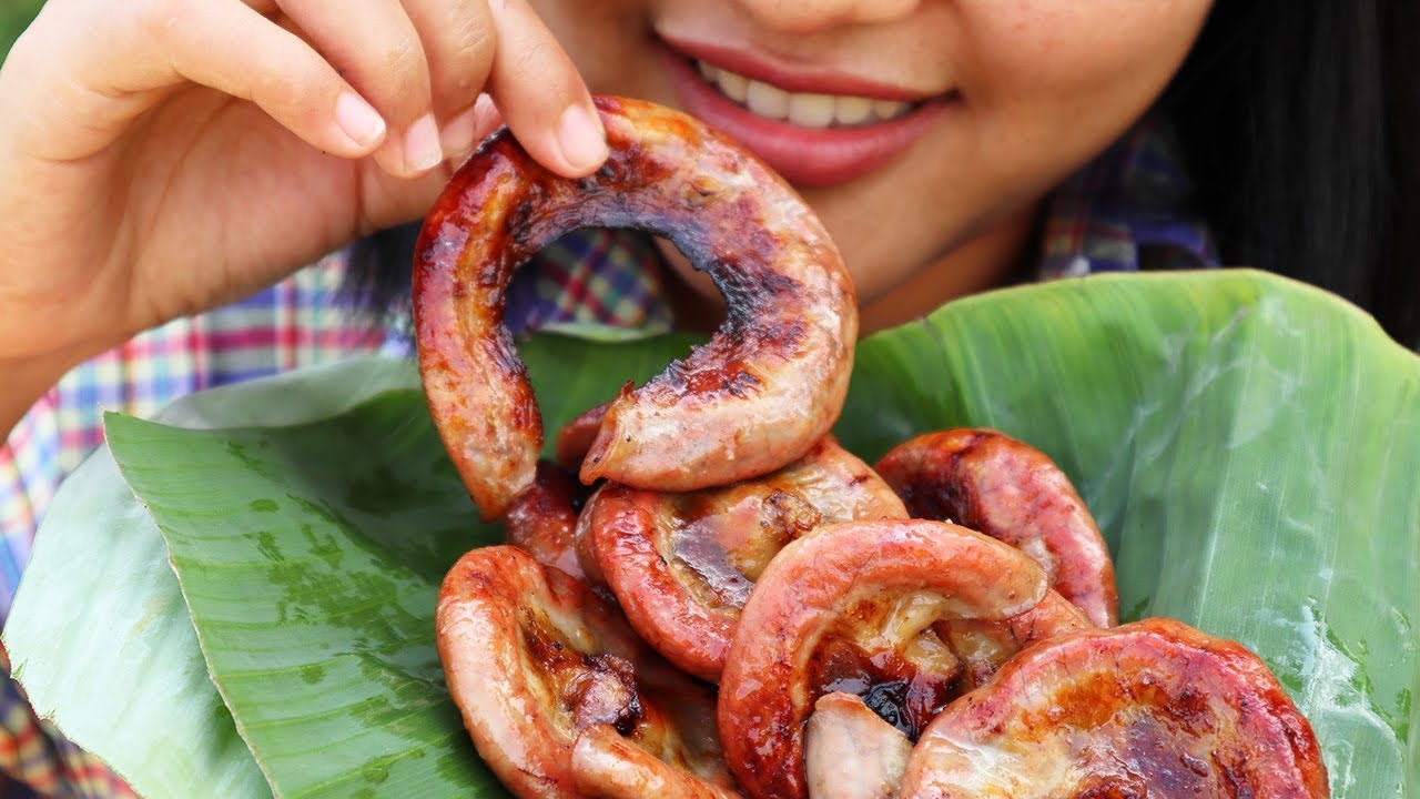 Awesome Cooking Grilled Pork intestine - Cooking skill