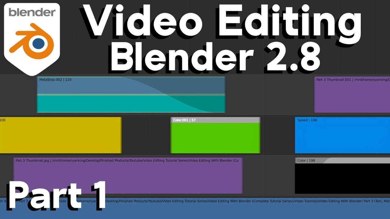 Редактирование видео в Blender 2.8 — Часть 1: Настройки по умолчанию