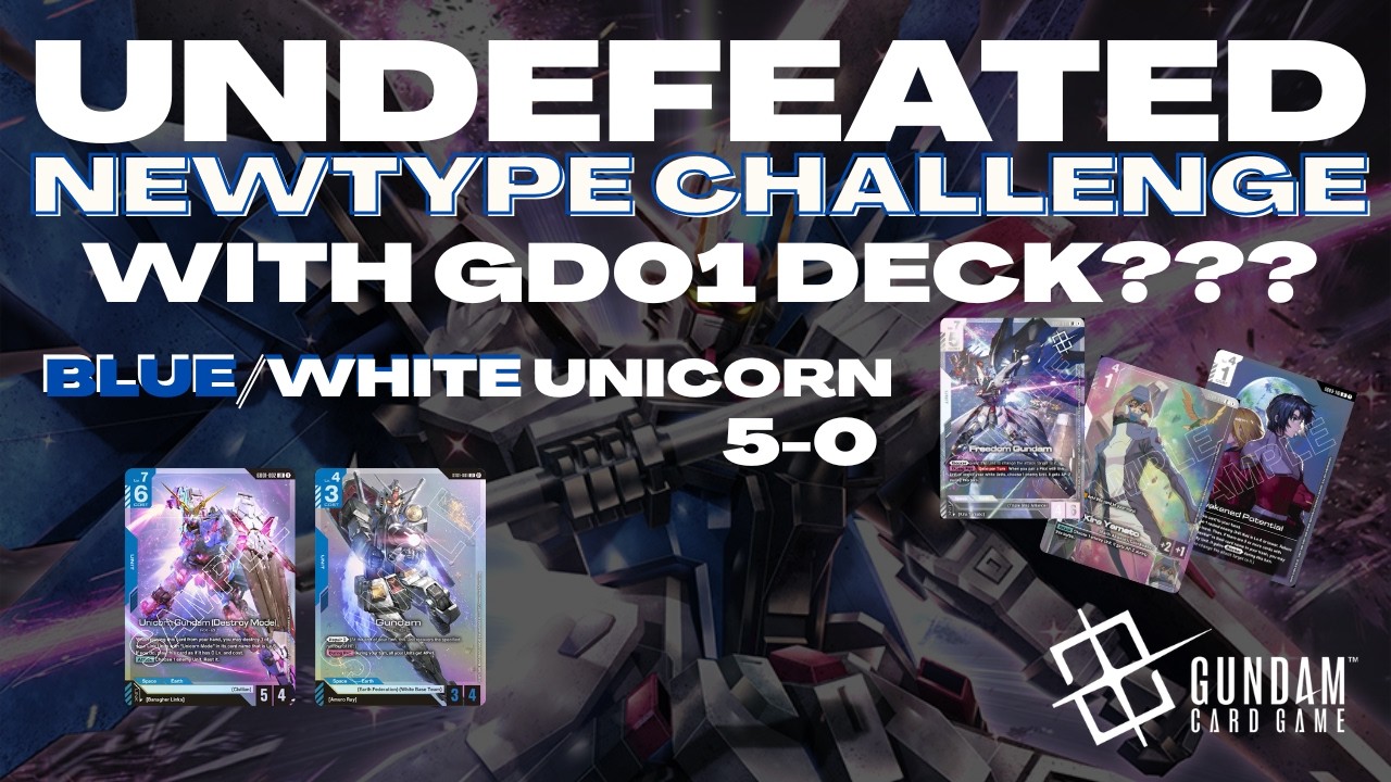 UNDEFEATED NTC4 w/ GD01 BW Unicorn!!! Deck Profile + Gameplay #gundamtcg