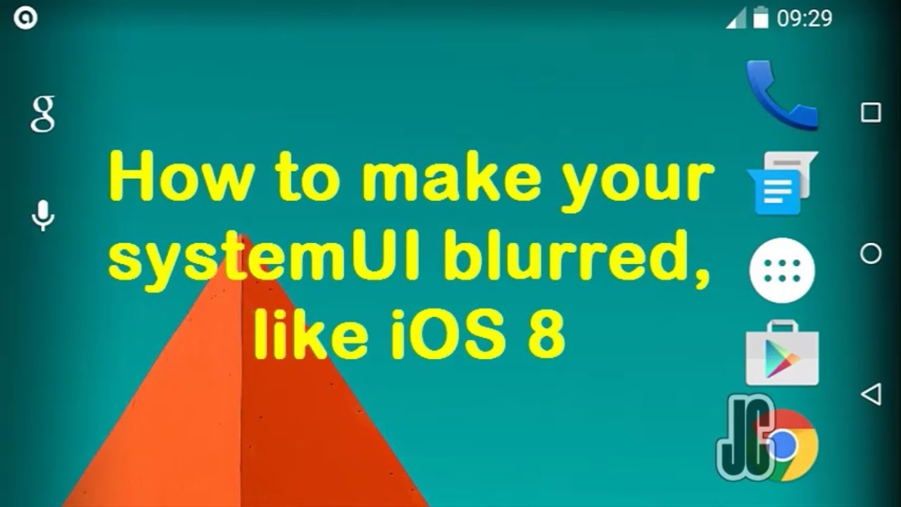 How To Make your Android System UI blurred like an iOS 8