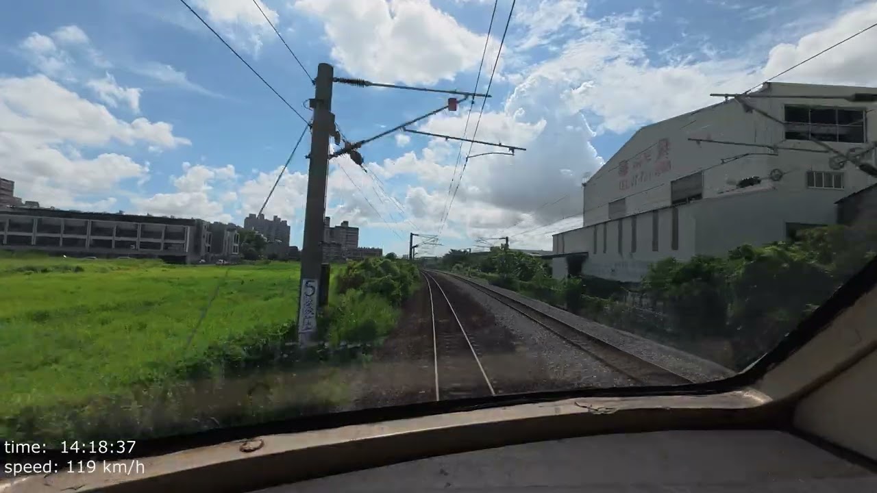 2025.08.11 E1000 134次 屏東-彰化 路程景 GPS