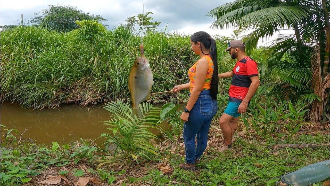 Pescaria de PIABA (Lambari) Deu um Frito DELICIOSO.