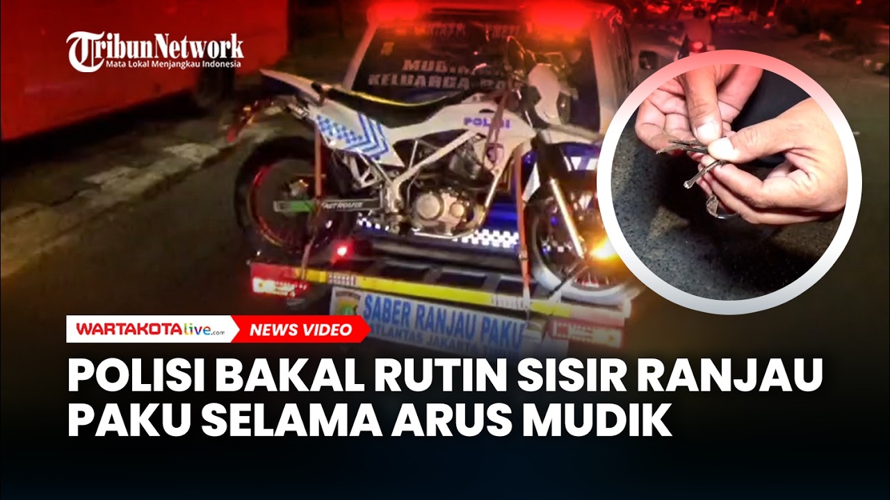 Polisi Bakal Rutin Sisir Ranjau Paku di Jaktim Selama Arus Mudik Lebaran Idulfitri 2026
