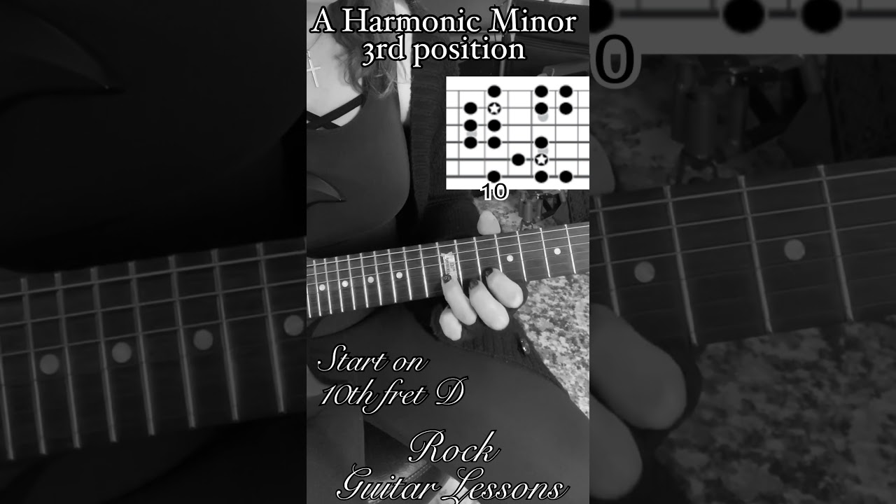 A harmonic minor 3rd position 