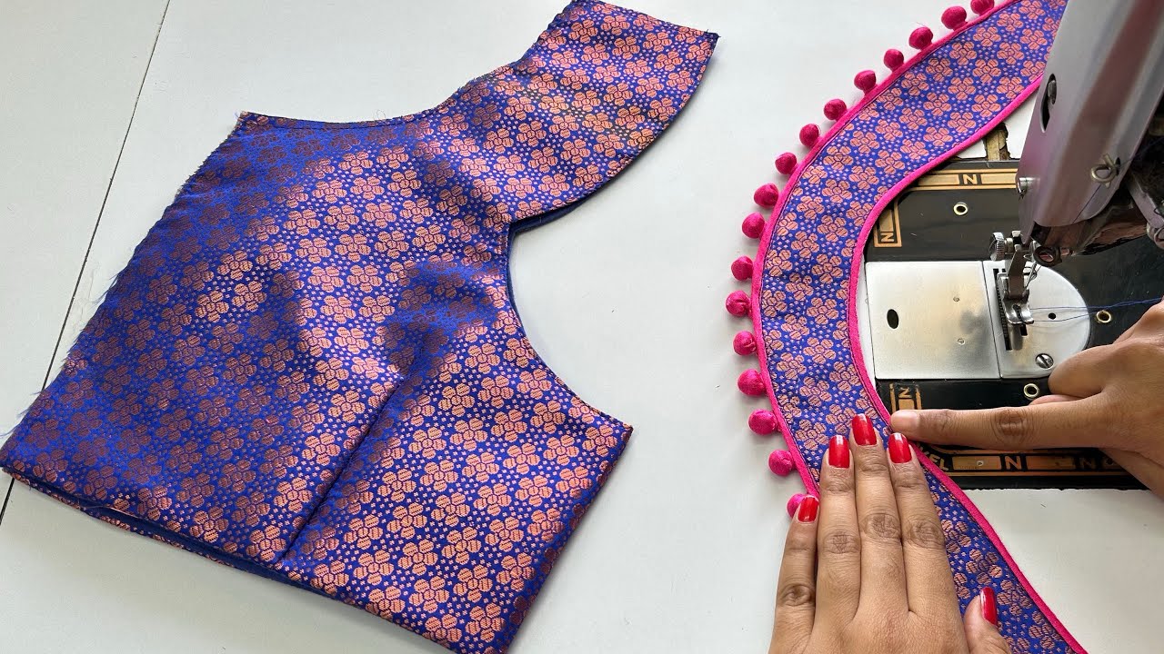 Blouse Neck Design Potli Button | Cutting And Stitching Back Neck Blouse Design | Blouse Ka Design